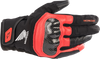 Honda SMX Z Drystar® Gloves - Black/Bright Red - Small - Lutzka's Garage