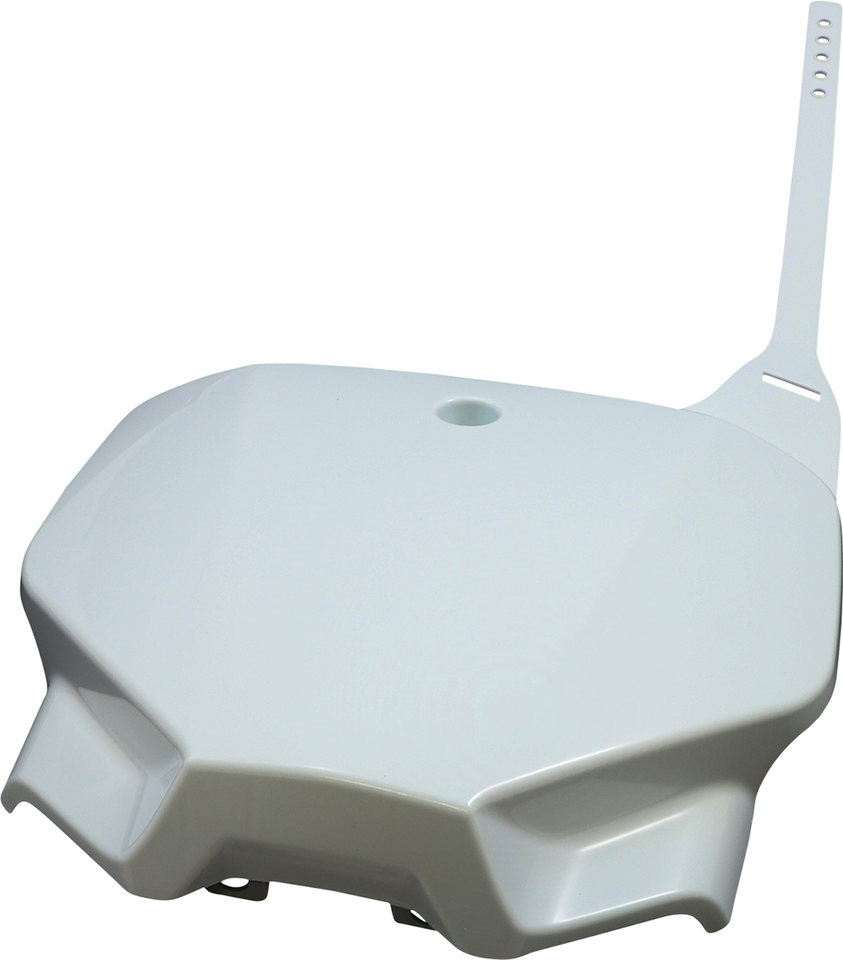 Front Number Plate - White - Honda - Lutzka's Garage