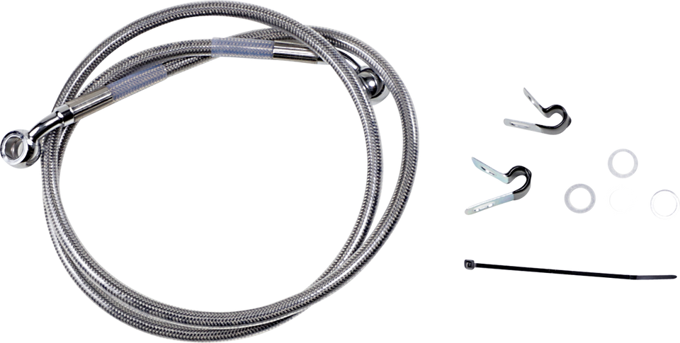 Brake Line - Front - +2" - Stainless Steel - XL - Lutzka's Garage