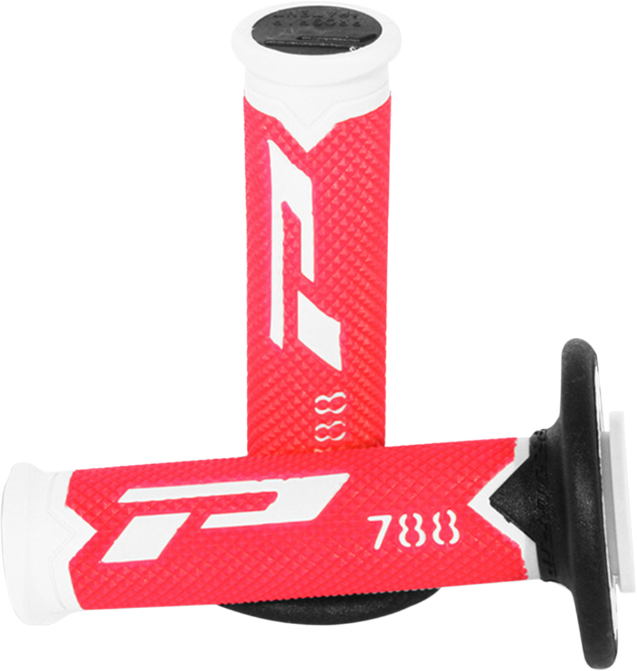 Grips - 788 - White/Red/Black - Lutzka's Garage