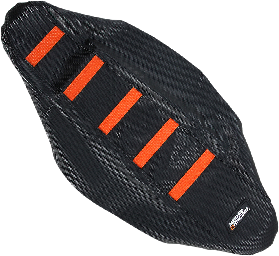Ribbed Seat Cover - Black Cover/Orange Ribs - KTM