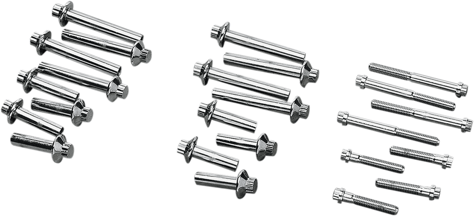 Head Bolt Kit - Chrome - Lutzka's Garage