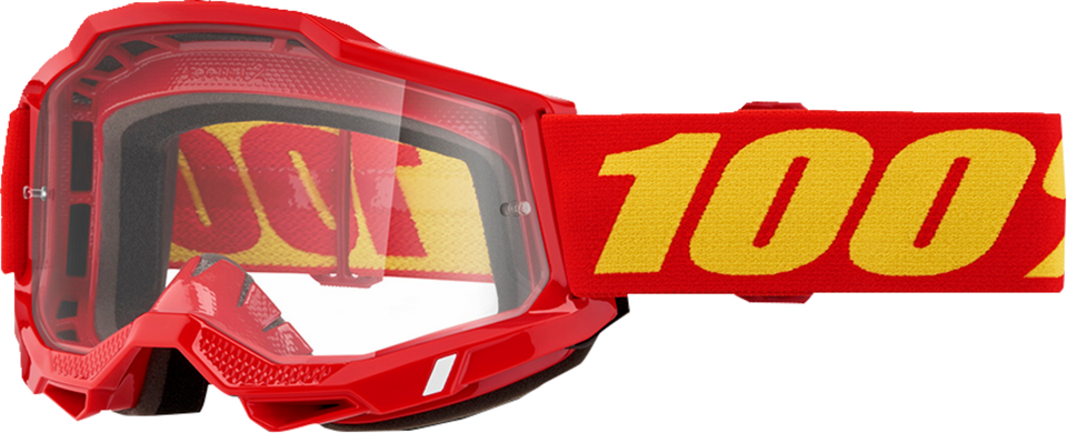 Accuri 2 Goggle - Red - Clear - Lutzka's Garage