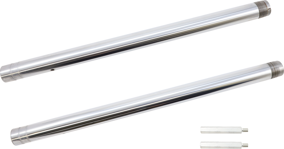 Ultra Chrome Inverted Fork Tubes - 43 mm - +4" Length
