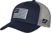 Flag Snapback Hat - Navy/Gray - One Size - Lutzka's Garage