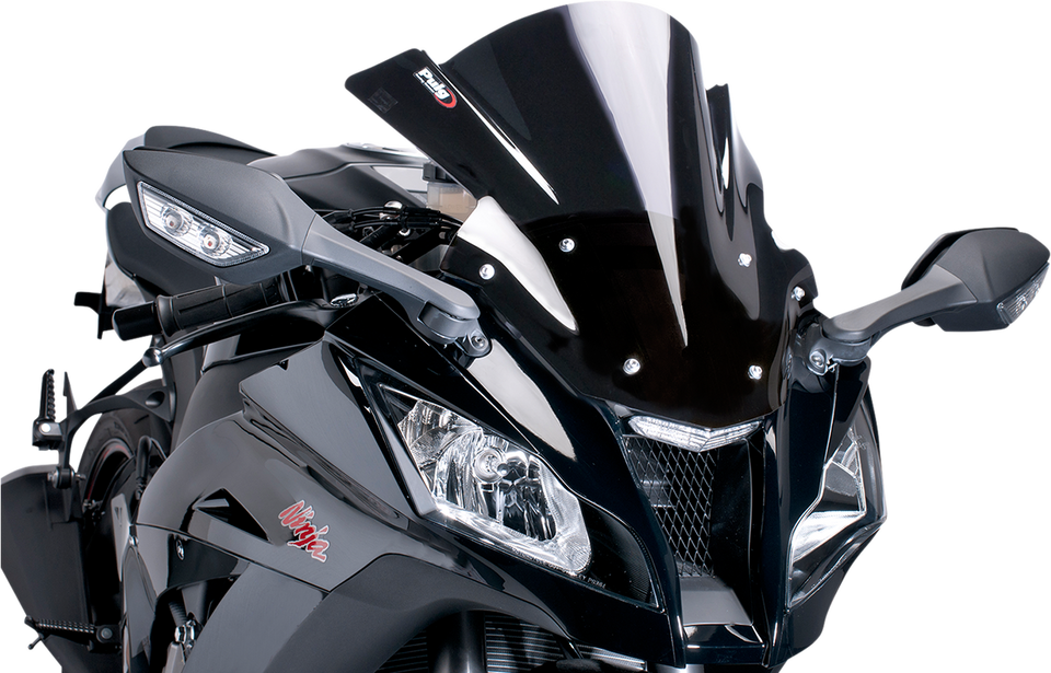 Race Windscreen - 16-1/8"Black - ZX10R
