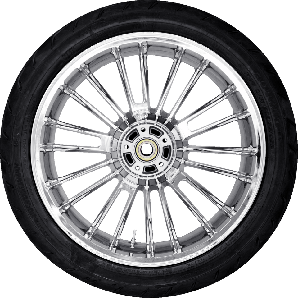 Atlantic Rear Wheel (18"/Chrome)/Dunlop Tire (180/55B18)