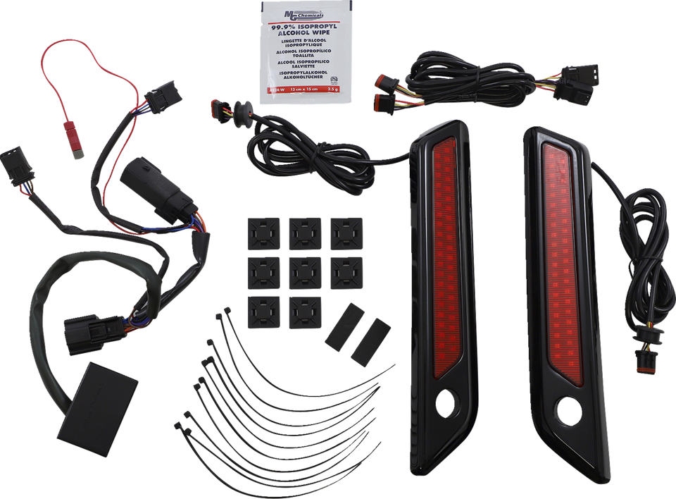 Latch Light - Saddlebag - Dual Color - Red - Black - Lutzka's Garage