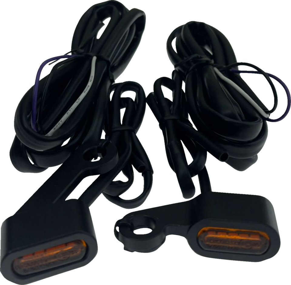 Marker Lights - Black - Amber Lens - 04-13 XL - Lutzka's Garage