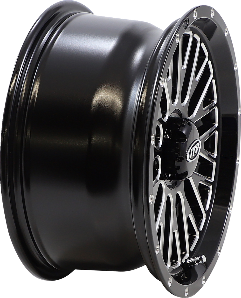 Wheel - Momentum - Front/Rear - Black/Milled - 14x7 - 4/156 - 5+2 (+30 mm)