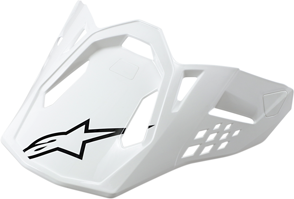 Supertech M8/M10 Visor - Gloss White - Lutzka's Garage