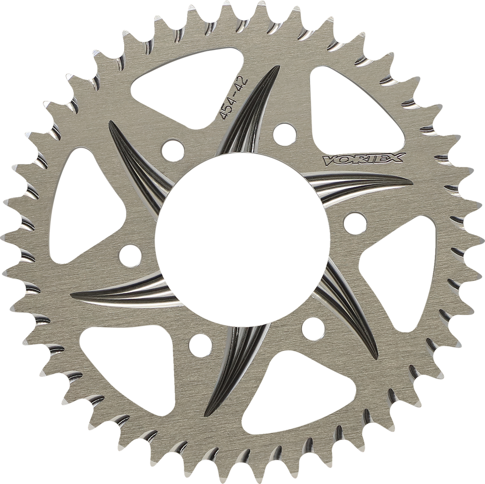 Aluminum Sprocket - Silver - Rear - 42 Tooth - Lutzka's Garage