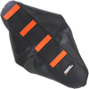 Ribbed Seat Cover - Black Cover/Orange Ribs - KTM
