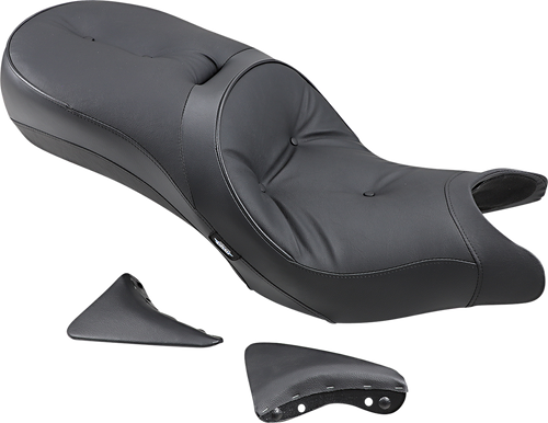 Low-Profile Touring Seat - Pillow Style - Black - Victory 10-15 - Lutzka's Garage