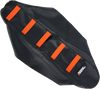 Ribbed Seat Cover - Black Cover/Orange Ribs - KTM