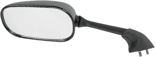 Mirror - Side View - Black/Carbon Fiber - Rectangle - Left - Yamaha
