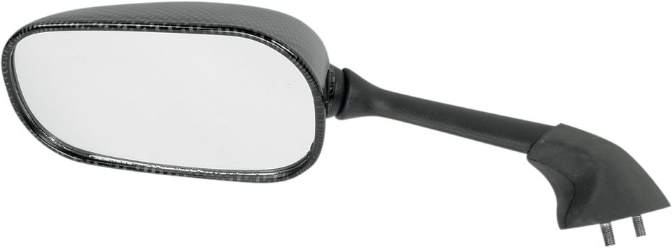 Mirror - Side View - Black/Carbon Fiber - Rectangle - Left - Yamaha