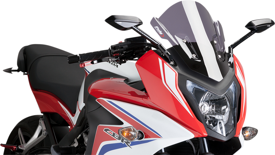 Race Windscreen - 14" - Dark Smoke - CBR650F - Lutzka's Garage