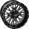 Wheel - Momentum - Front/Rear - Black/Milled - 14x7 - 4/110 - 4+3 (+10 mm)