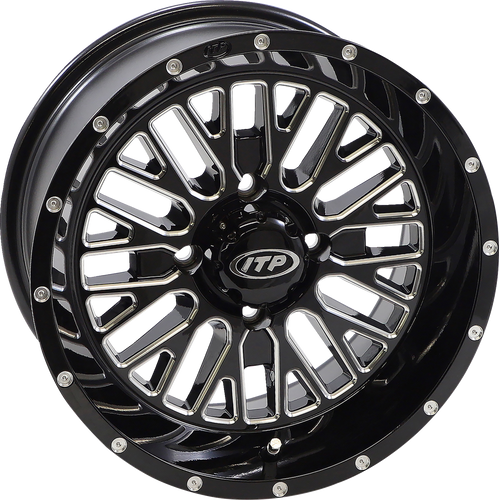 Wheel - Momentum - Front/Rear - Black/Milled - 15x7 - 4/137 - 5+2 (+30 mm)