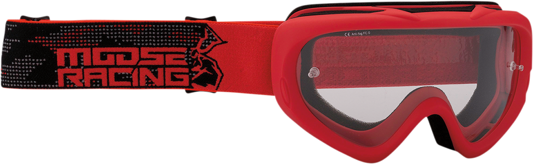 Youth Qualifier Goggles - Agroid - Red - Lutzka's Garage