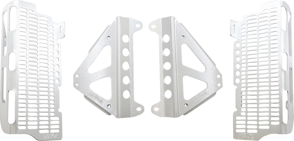 Radiator Guards - Brushed Aluminum - Yamaha