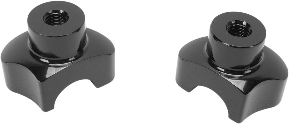 Risers - Straight - 1.7" - Black - Lutzka's Garage