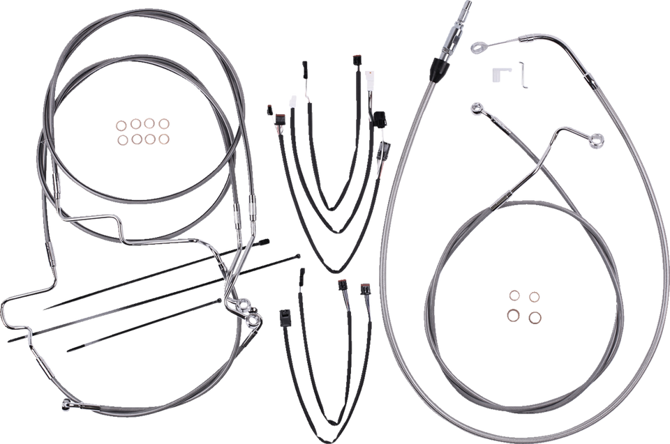 Control Cable Kit - XR - Stainless Steel/Chrome