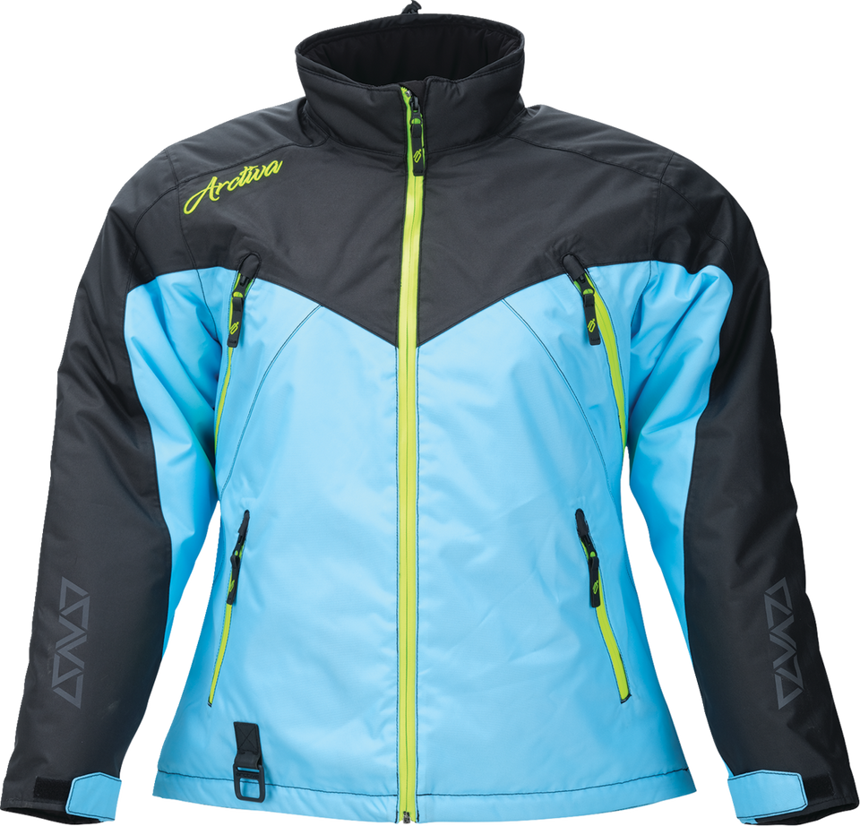 Womens Pivot 7 Jacket - Black/Light Blue - XL - Lutzka's Garage