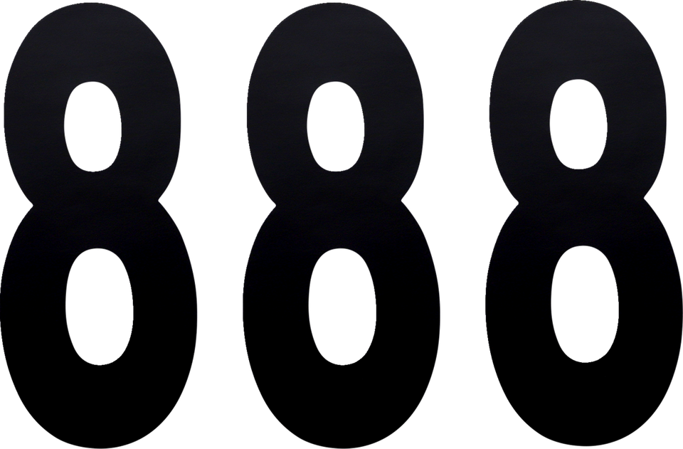 FX Number 8 - Black - 8" - Lutzka's Garage