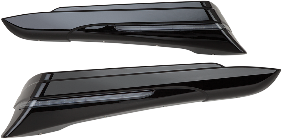 Saddlebag Extensions - FLHT 97-13 - Black - Lutzka's Garage