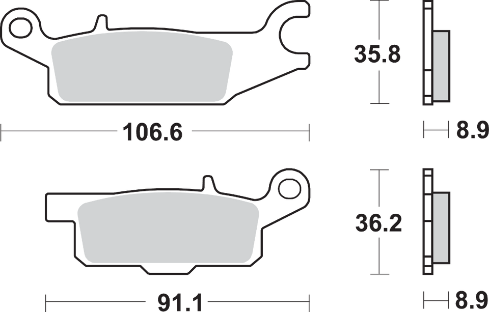 Off-Road Sintered Brake Pads - YFM