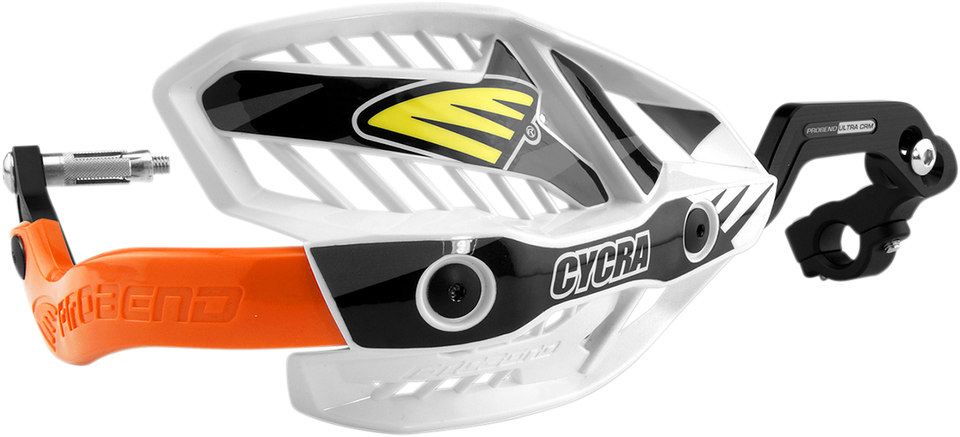 Handguards - Ultra - Oversized - White/Orange - Lutzka's Garage
