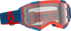 Fury Goggle - Dark Blue/Neon Red - Clear - Lutzka's Garage