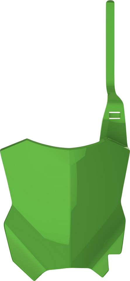 Number Plate - Restyle - Green - KX 125/250 - Lutzka's Garage