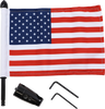 Flag Mount - Passenger Sissy Bar - 9" Pole - 6" X 9" Flag