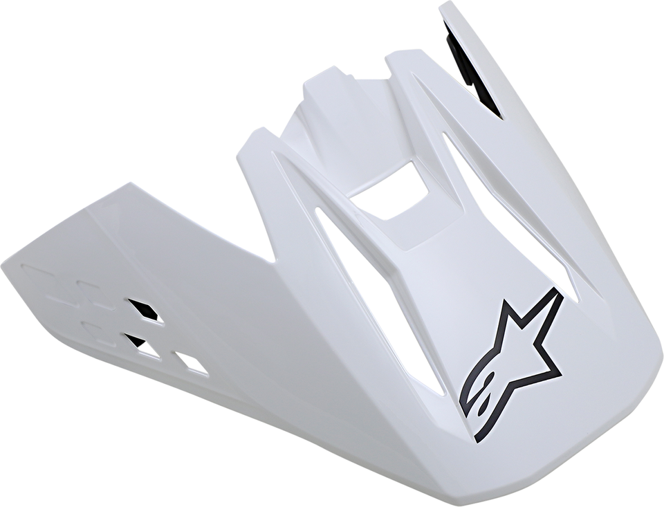 SM5 Visor - Solid - Gloss White - Lutzka's Garage