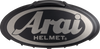 3D Arai Logo Duct - Black/Light Gray - Lutzka's Garage