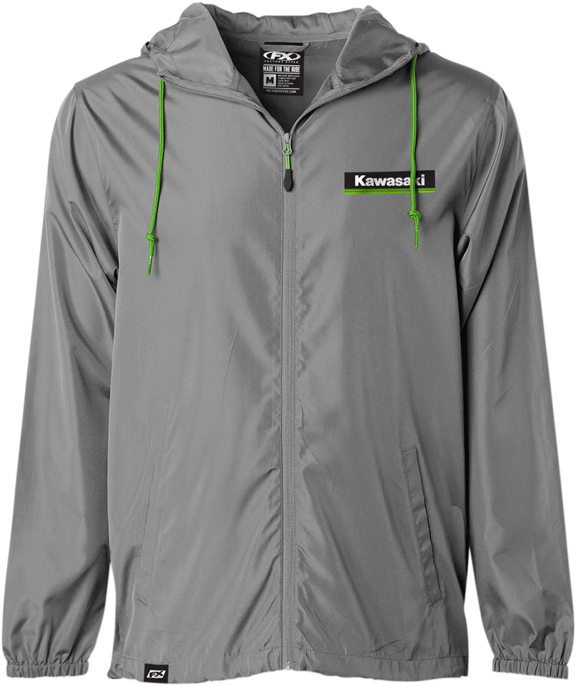 Kawasaki Windbreaker - Charcoal - Medium - Lutzka's Garage
