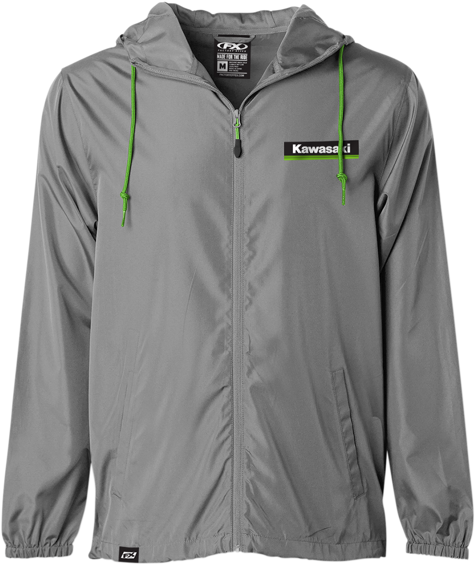 Kawasaki Windbreaker - Charcoal - Medium - Lutzka's Garage
