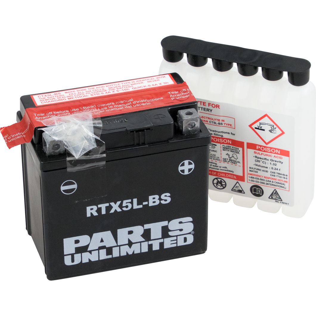 AGM Battery - RTX5L-BS .24 L