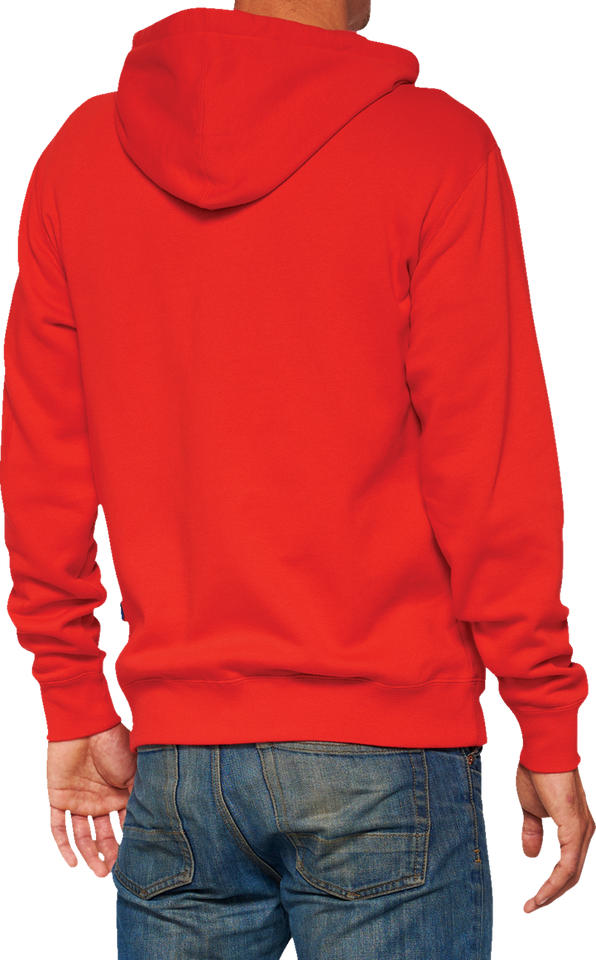 Official Fleece Zip-Up Hoodie - Red - Small - Lutzka's Garage