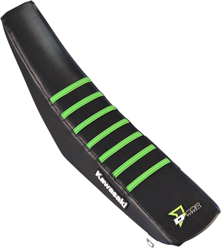 Seat Cover - Black/Green - KX 03-08 - Lutzka's Garage