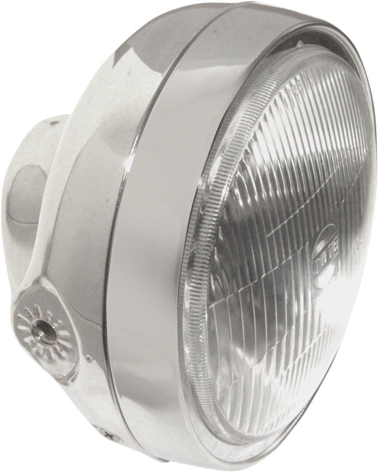 6 1/4" Side Mount Headlight Assembly - Chrome - Lutzka's Garage