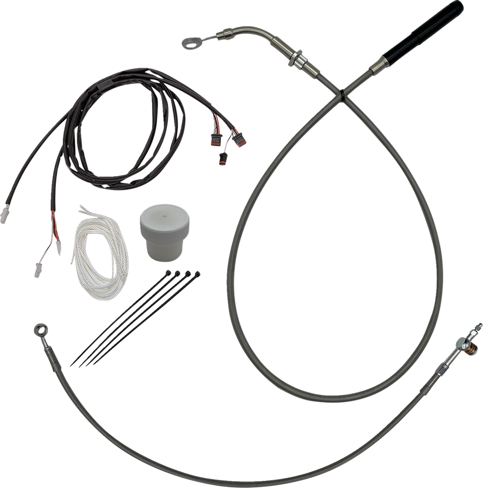 EZ Installation Kit - +8" - FLHT, FLHX - Braided