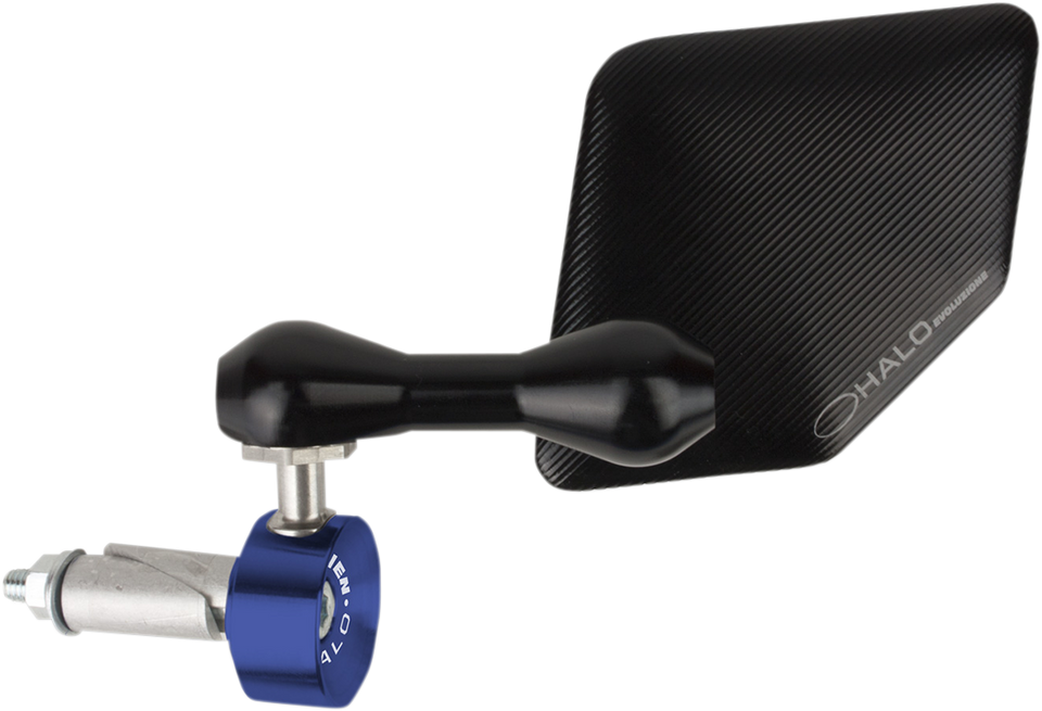 Halo Mirror - Blue - Right - Lutzka's Garage