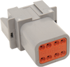 Deutsch Receptacle - 8 Pin - Gray - Lutzka's Garage