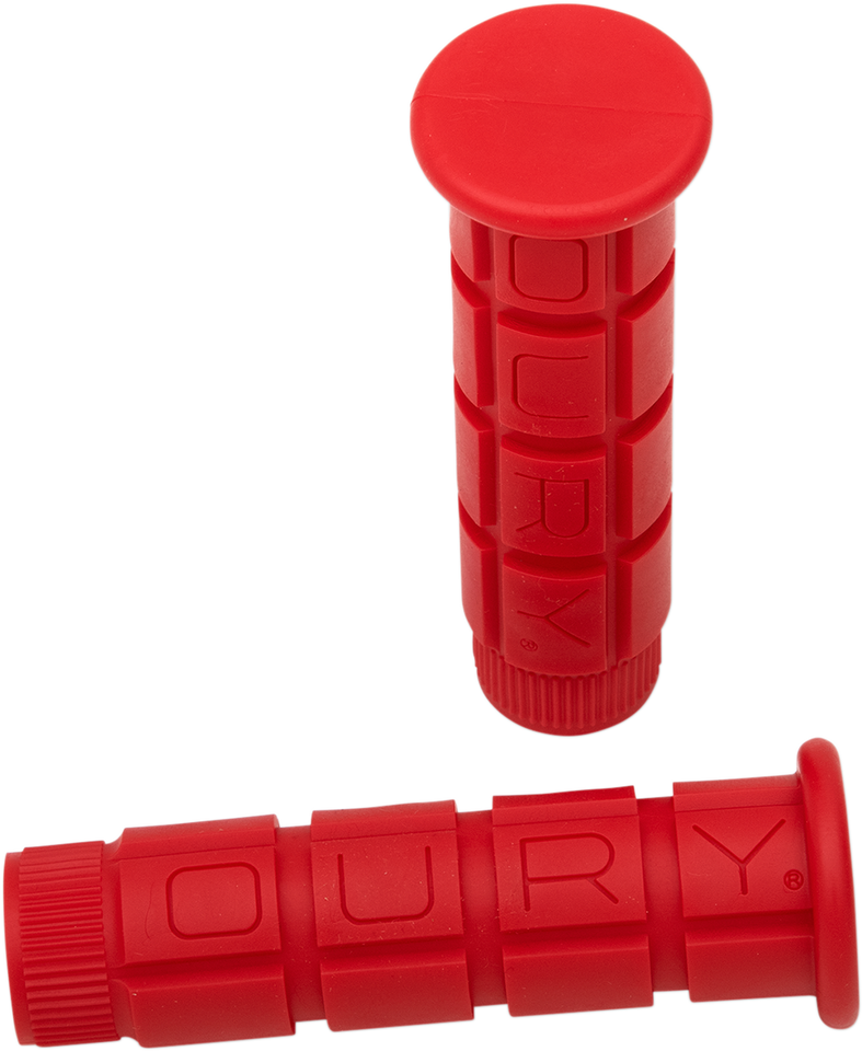 Grips - Single Compound - No Flange - Red - Lutzka's Garage