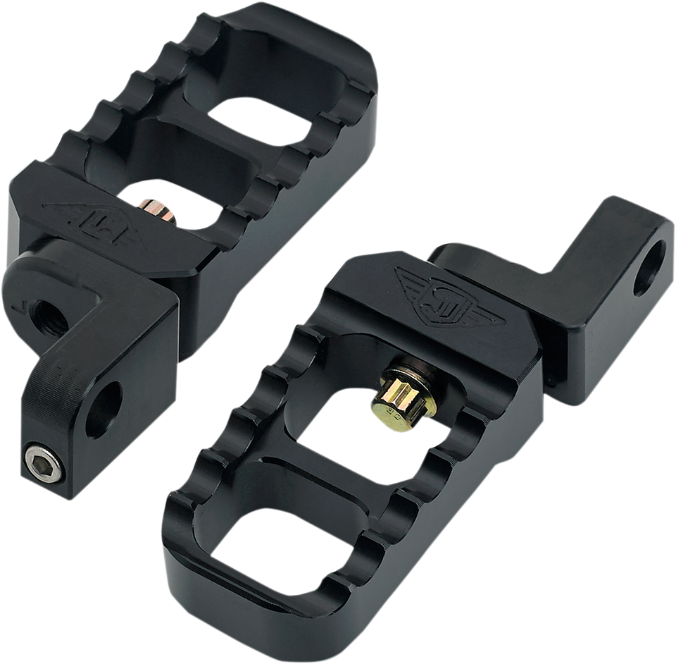 Adjustable Stubby Footpegs - Black - XL - Lutzka's Garage