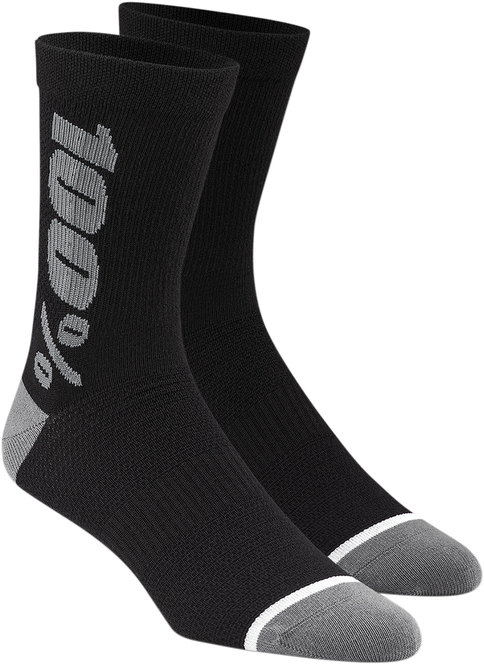 Merino Wool Performance Socks - Black/Gray - Large/XL - Lutzka's Garage